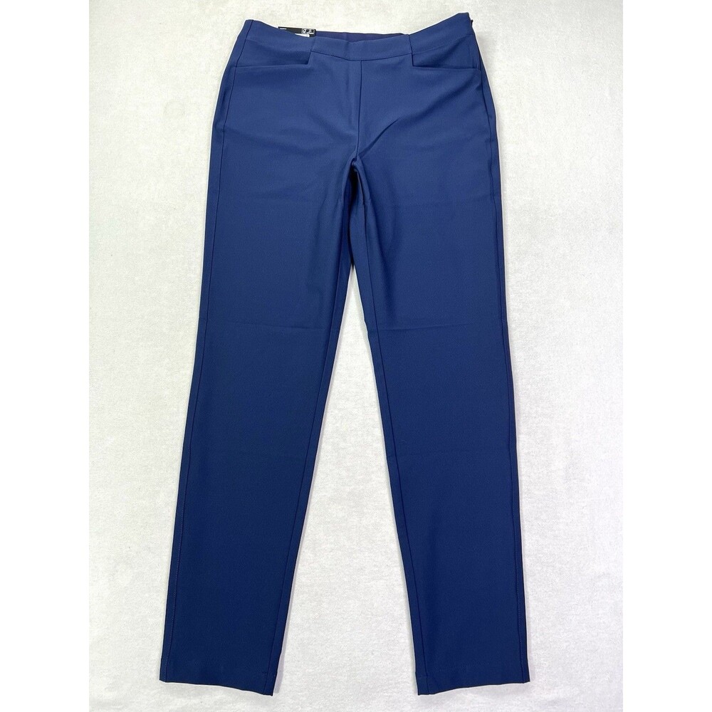 Dunning Performance Golf Pants Womens Medium Navy Blue Stretch Golf Trouser New
